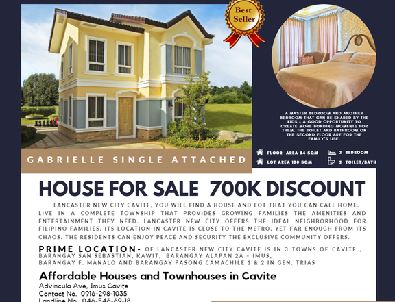 Gabrielle Single Attached 700,000 Discount