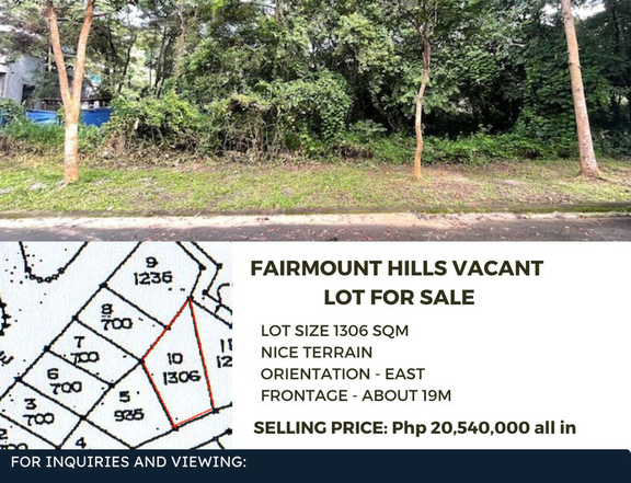 Fairmount Hills Vacant Lot for Sale in Antipolo Rizal