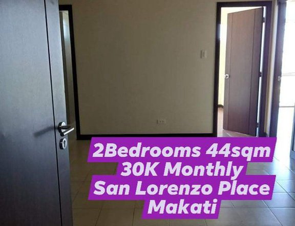 2BR 44SQM 2T&B 30K MONTHLY RENT TO OWN CONDO SAN LORENZO PLACE MAKATI