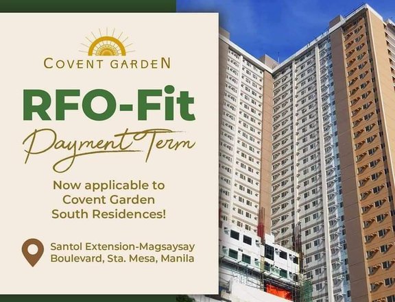 1 unit left !! 1BR WITH BALCONY RENT TO OWN CONDO near Greenhills