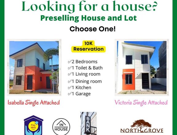 House and Lot for sale!NORTHGROVE RESIDENCES, Sta.Monica,Sn.Simon Pamp