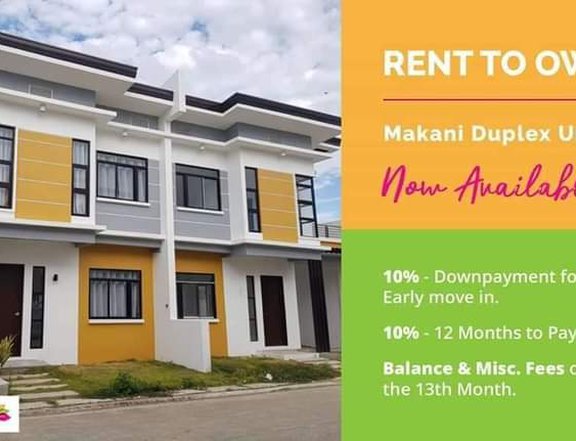 Rent to Own 3-bedroom Duplex  House For Sale in Minglanilla, Cebu