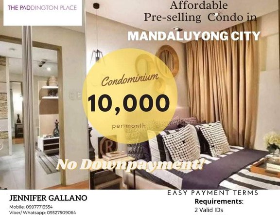 10k monthly Condo in Mandaluyong No downpayment