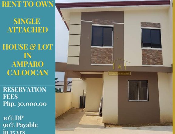 TWO-STOREY SINGLE ATTACHED FOR SALE IN AMPARO CALOOCAN CITY