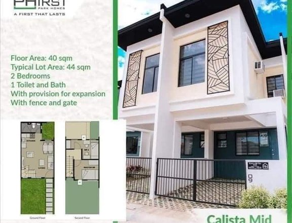 Pre-selling 2-bedroom Townhouse For Sale