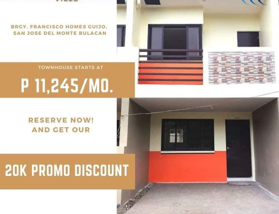 Ready For Occupancy Townhouse in SJDM Thru Pag-ibig