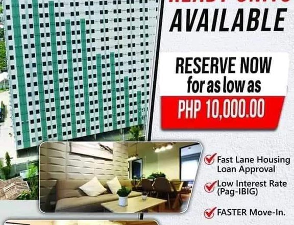 30.60 sqm.  2- bedroom Condo For Sale in Mandaue Cebu