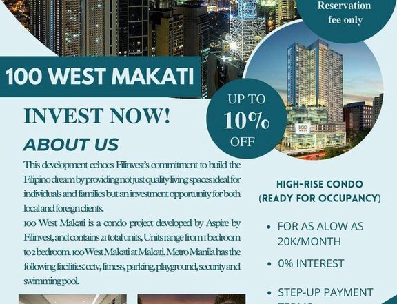 32.00 sqm 1-bedroom Condo For Sale in Makati Metro Manila