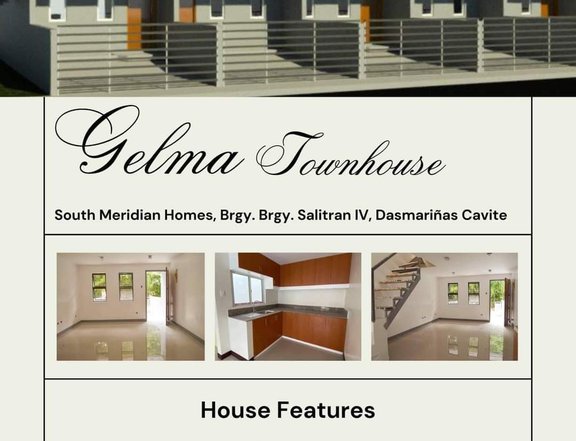 Gelma TownHouse for Sale in South Meridian Homes Brgy Salitran IV