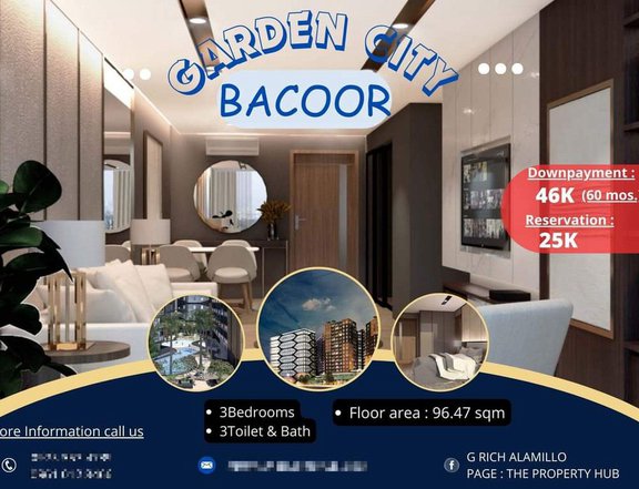 3BR condominium units in Bacoor City