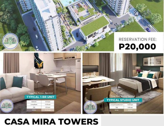29.75 sqm 1-bedroom Condo For Sale in Bacolod Negros Occidental