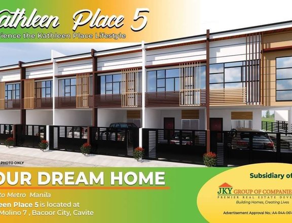 KATHLEEN PLACE 5 ; 3-bedroom Townhouse For Sale in Bacoor Cavite