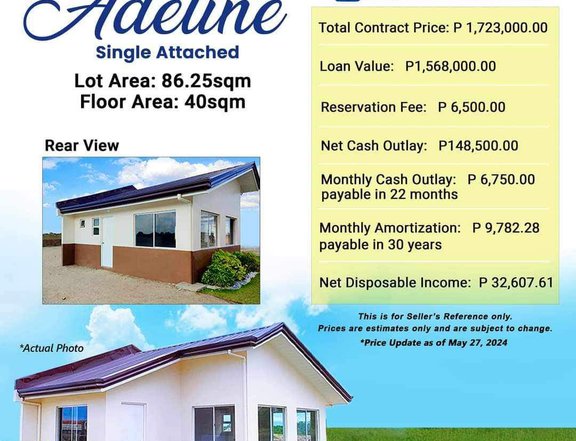 Single Attached pag ibig financing