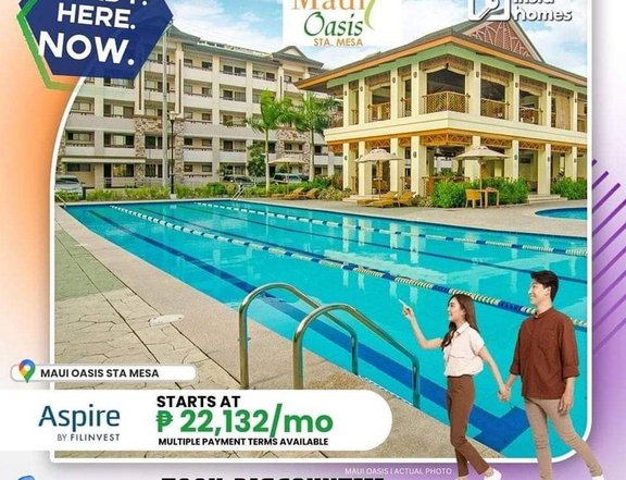 33.78 sqm 2-bedroom Condo For Sale in Manila Metro Manila