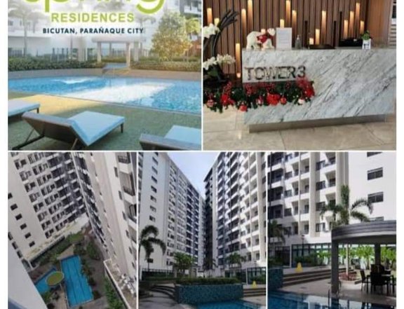 1BR fully furnished condominium unit in SPRING RESIDENCES Bicutan Paranaque City