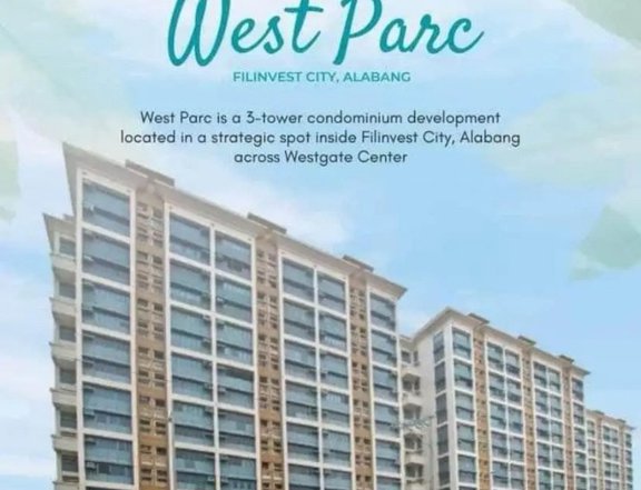 47.29 sqm 2-bedroom Condo For Sale in Westparc Alder Alabang Muntinlupa Metro Manila