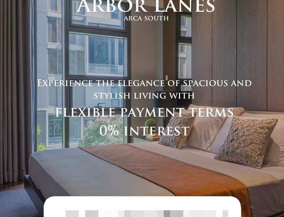 ARBOR LANES - 67.00 sqm 1-bedroom Condo Rent-to-own in Taguig Metro Manila - AYALA LAND