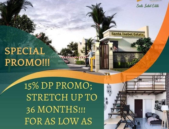 Pre-selling 1-bedroom Townhouse For Sale thru Pag-IBIG in Carcar Cebu