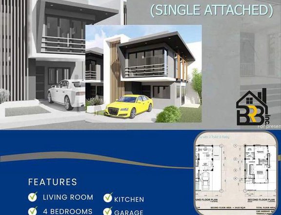 4-bedroom Single Attached House For Sale in Dauis Bohol