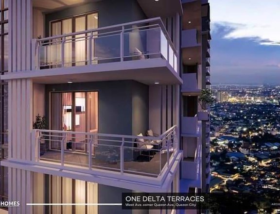 Condo for sale in West Avenue One Delta Terracces near Solaire Vertis North and Abs-Cbn