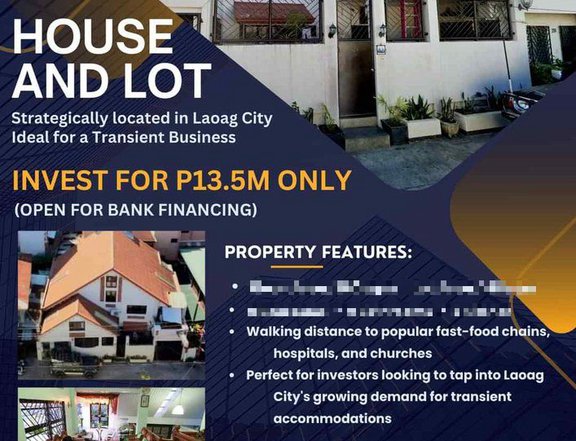 Ready For Occupancy 9-bedroom House and Lot For Sale in Laoag Ilocos Norte