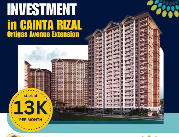 Pre selling Condominium in as low as 13k per Month at Along Ortigas Extension