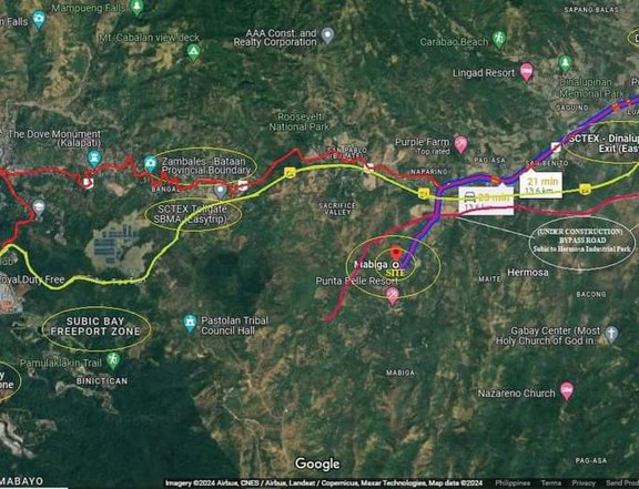 For Sale RawLand In Bataan Near The New Hermosa - Subic Connector By-Pass Road