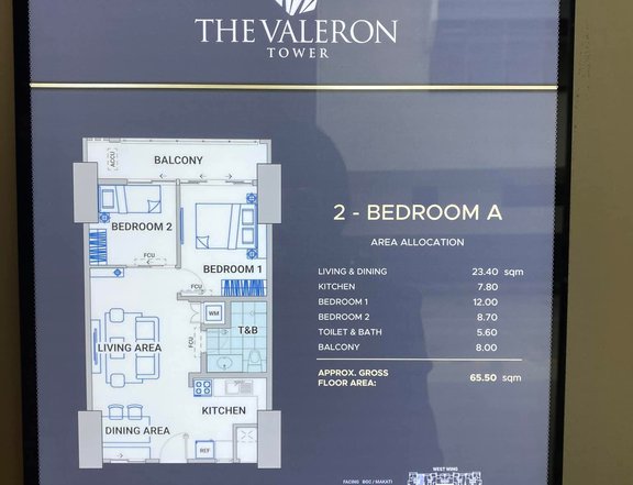 53.00 sqm 1-bedroom Residential Condo For Sale in Pasig