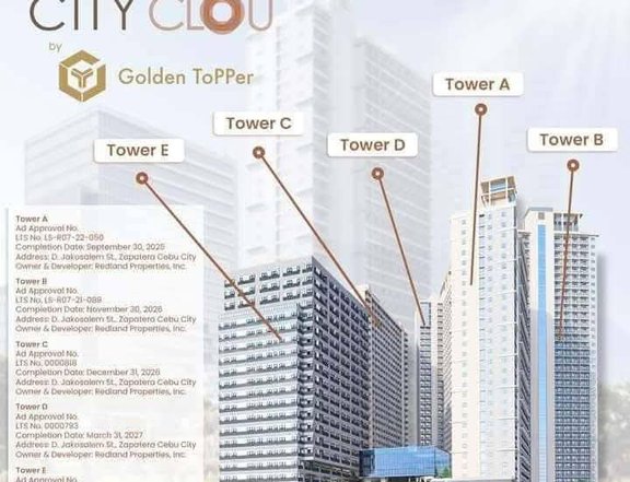 Preselling Residential Condo for sale ,City Clou in Cebu City