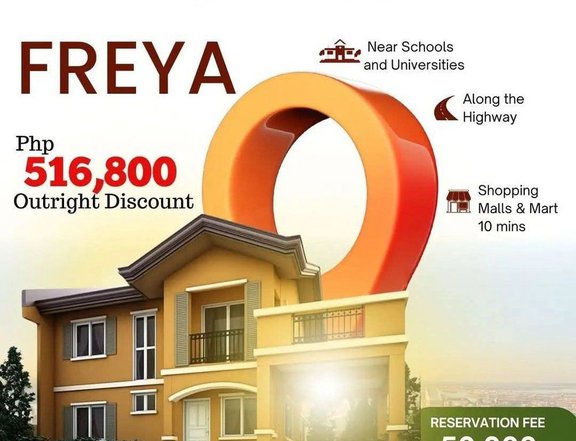 5-bedrooms Single Detached House  for sale installment  P516,800 promo discount