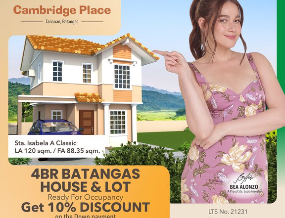 HOUSE and LOT & LOTS for SALE here in CAMBRIDGE PLACE TANAUAN