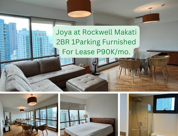 Joya Rockwell Makati 2BR 2T&B 1 Parking Furnished For Lease