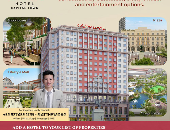 Savoy Hotel in Capital Town Pampanga- 25 sqm Twin Suite Unit