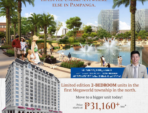 Saint-Marcel 2-Bedroom w/ Balcony 68 sqm Preselling Condo inside Pampanga's Business District