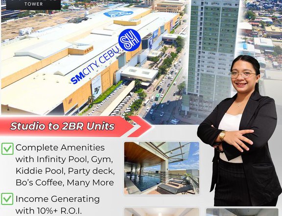 44.00 sqm 2-bedroom Condo For Sale across SM Cebu.