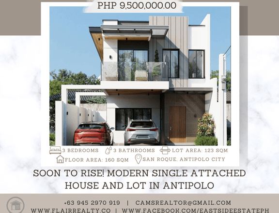 Elegant Single Attached House and Lot in Antipolo City near Vista Mall