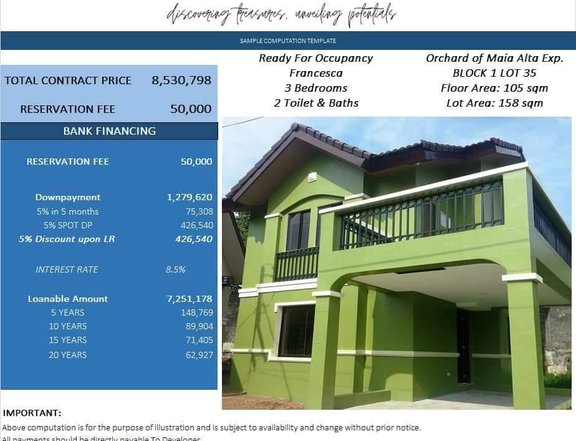 House and lot for in Antipolo Ready