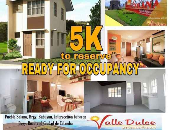 15 months Down Payment PromoHurry!!READY FOR OCCUPANCY!!5K R LANG