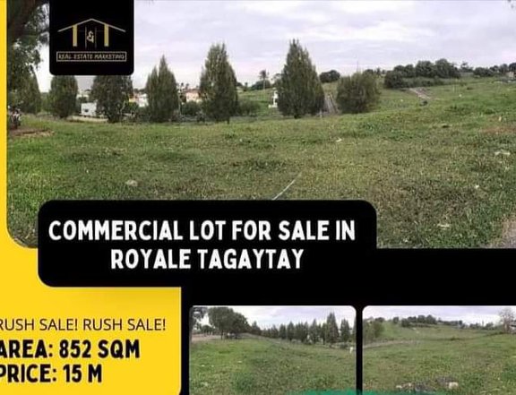 Commercial Lot For Sale In Royale Tagaytay