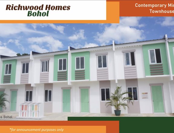 2-bedroom Townhouse For Sale thru Pag-IBIG in Dauis Bohol