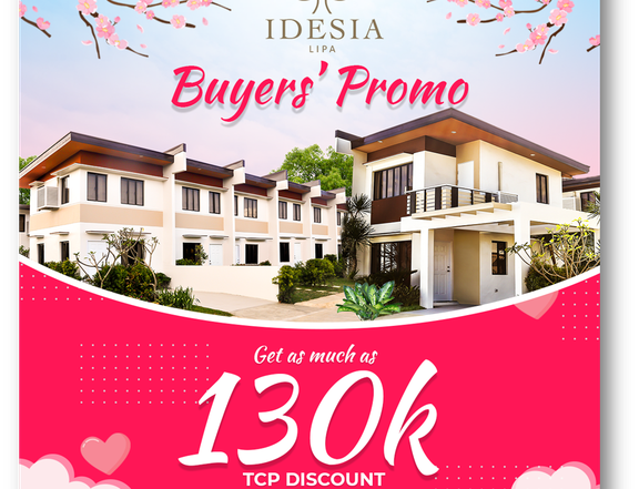 PROMO! Get as much 130k discount! Pre Selling 2 BR Townhouse in LIPA