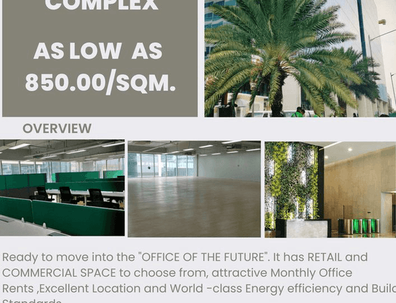 Affordable Office and Retail Space For Rent in MOA Complex Pasay City