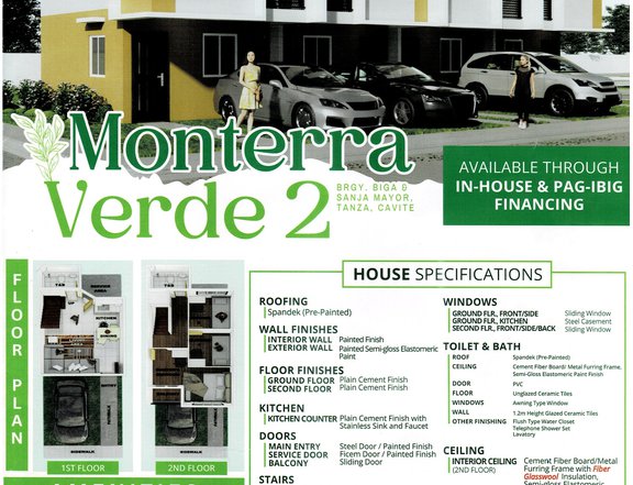 Borland Monterra Verde 2 Townhouse For Sale Tanza Cavite