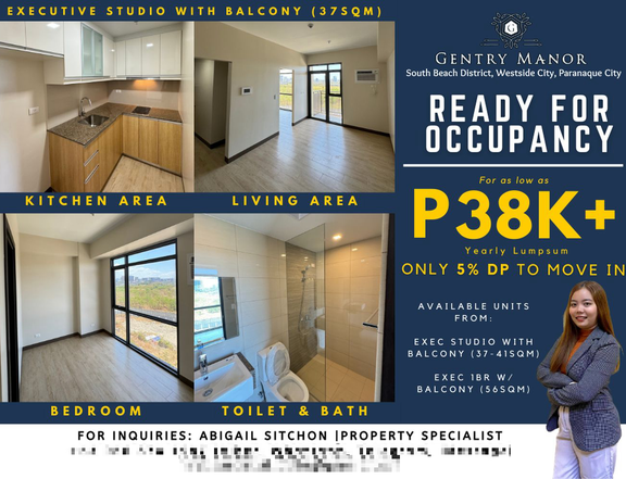 READY FOR OCCUPANCY AND RENT TO OWN CONDOMINIUM IN PARANAQUE CITY