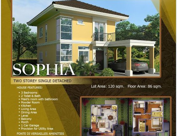 SOPHIA TWO-STOREY SINGLE DETACHED HOUSE AND LOT IN TULAY MINGLANILLA