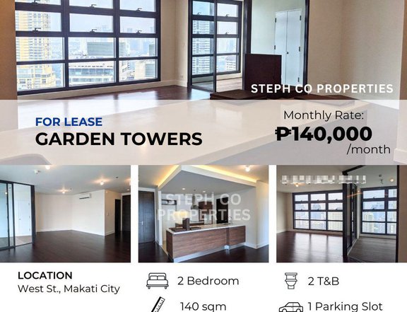 Premium Makati - Garden Towers near Glorietta, 2 Bedroom for Lease