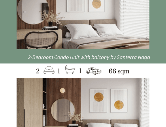 Pre listing 2-Bedroom Condo Unit  with balcony by Santerra Naga