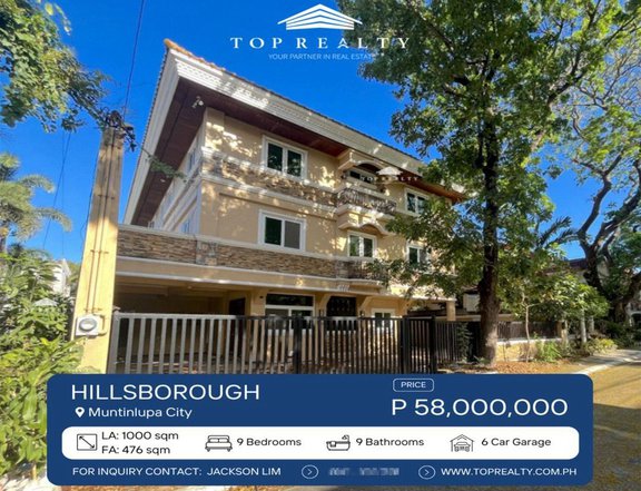 9BR House and Lot for Sale in Hillsborough, Muntinlupa City