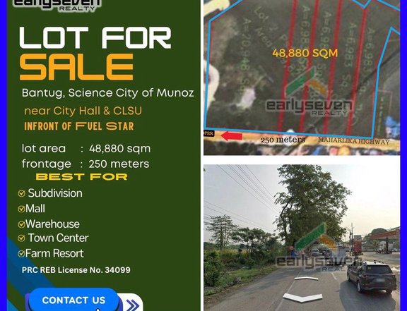 COMMERCIAL LOT FOR SALE ALONG THE HIGHWAY IN MUNOZ, NUEVA ECIJA