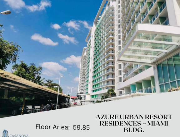 59.85 sqm 1-bedroom Condo For Sale in Paranaque Metro Manila